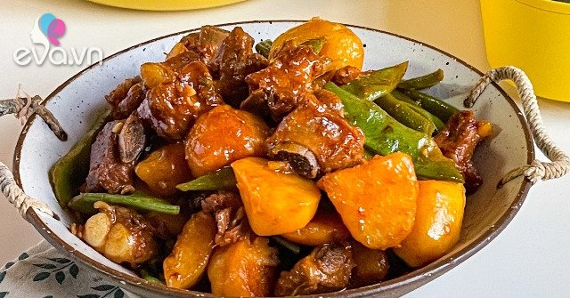 Braised ribs are not delicious, adding this fruit and vegetable is twice as attractive