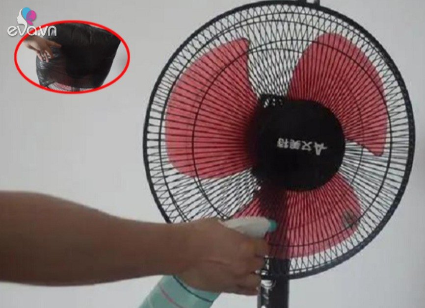 How to clean the fan without using water or removing the frame, after 10 minutes it will be clean without dust