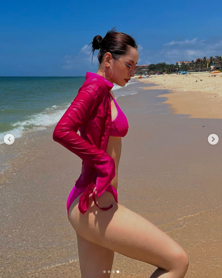 Mỹ nhân Việt được báo Trung khen đẹp nhất Việt Nam, đi biển mặc bikini mà che chắn tế nhị hết cỡ - 4