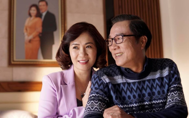 Actor Trong Trinh twice married a woman much younger than him, once haunted by his ex-wife's saying - 5