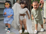 Thời trang - Nhóc tì nhà sao mê mệt kiểu dép bánh mì, vào chân hầm hố nhưng dễ thương hết nấc