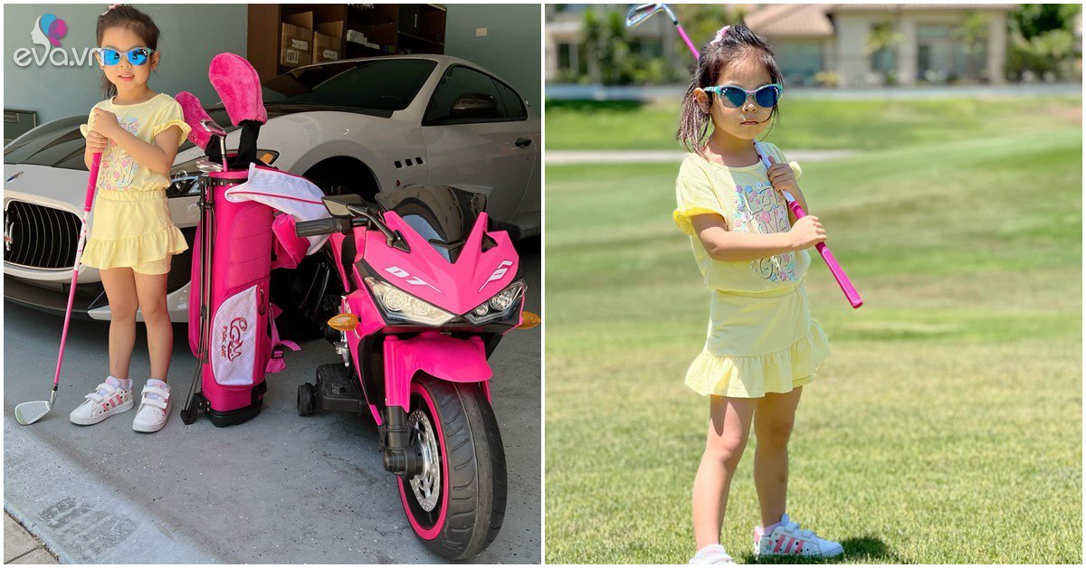 4-year-old Thanh Thao’s daughter plays an aristocratic sport, but the rear super cars are classy