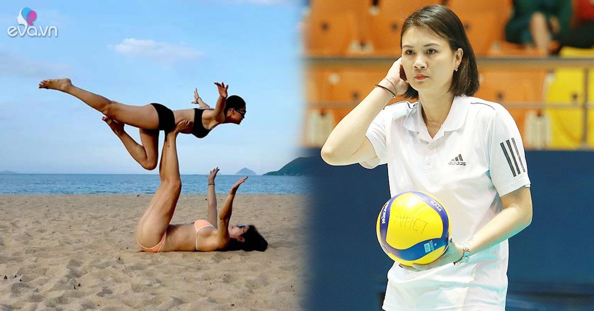At the age of 40, volleyball beauty Kim Hue shows off her healthy figure in swimwear
