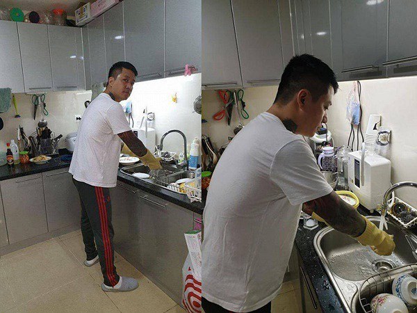 Not long after recovering from illness, Cong Ly washed the dishes regularly and was called by this intimate name by his wife - 5