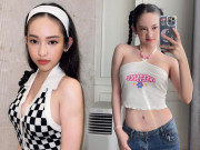 Sau nhiều năm hút mỡ bụng, tạo hình chiếc rốn của Thúy Vi trông lạ lẫm