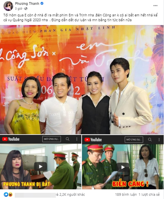 True rumors Phuong Thanh was arrested urgently, Ho Quynh Huong was silent when seniors amp;#34;call for helpamp;#34;  - 3