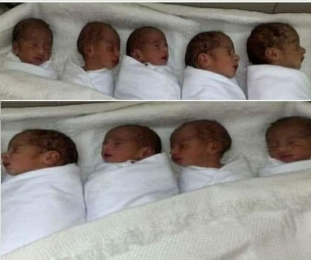How are 9 babies in the 9 birth that shocked the world more than a year ago?  - first