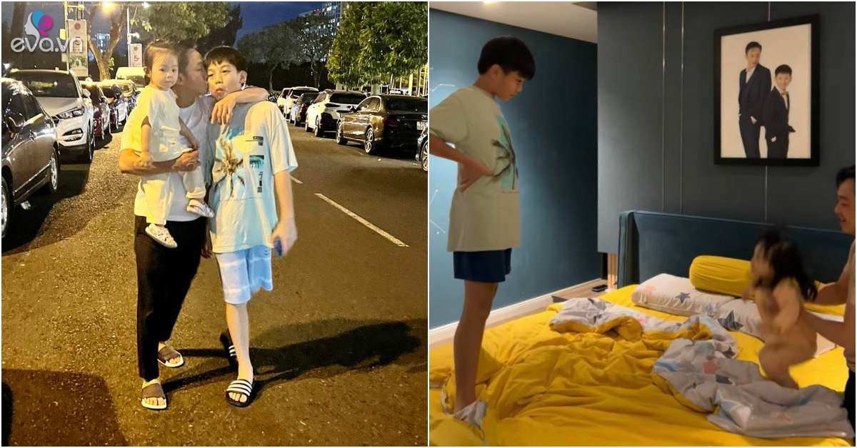 Cuong Do posted a clip of 2 children messing around in bed, a picture of Subeo taken with his father to receive comments