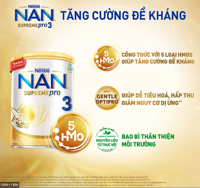 NAN Supreme giúp tăng cường đề kháng
