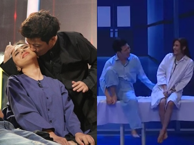 Trường Giang đụng chạm Thúy Diễm trên sóng truyền hình, khẳng định không phải lợi dụng mà vì tình huống