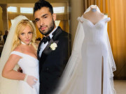 Thời trang - Cô dâu tuổi 40 Britney Spears diện váy cưới có chi tiết gợi cảm độc nhất vô nhị