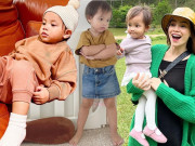 Thời trang - Lisa nhà Hồ Ngọc Hà thích thú khi được mặc chân váy, trổ tài chống nạnh catwalk đáng yêu