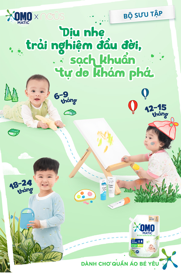 Nous hợp tác với OMO Matic ra mắt bộ sưu tập thời trang dành cho bé - 1