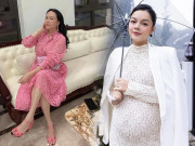 Thời trang - Mang bầu, Phạm Quỳnh Anh vẫn đi cao gót sang chảnh, đụng hàng Phượng Chanel - Hồ Hà