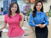 Thời trang - Mỹ nhân VTV bầu bì đi quay bản tin, mang thai 5 tháng mà giấu dáng tinh tế hết cỡ 