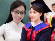 Làm đẹp - Nhan sắc khác lạ của Âu Hà My ngày nhận bằng thạc sĩ, má baby, môi dày dặn như thể thẩm mỹ