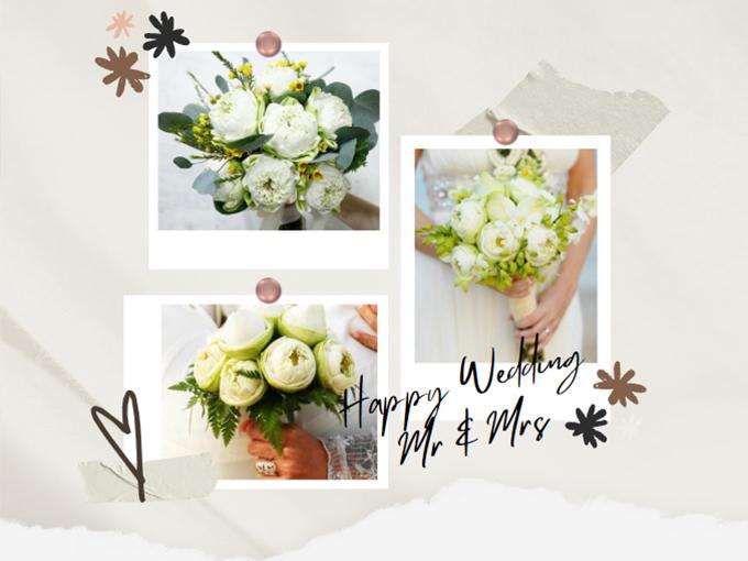 Các nàng dâu yêu chuộng hoa di động trong thời gian ngày cưới được kết kể từ sen trắng