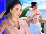 Thời trang - MC thời sự có vòng eo nhỏ nhất VTV "phá lệ" kín đáo, đi chơi diện áo quyến rũ