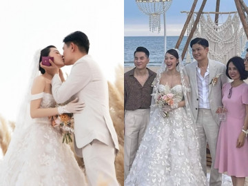 Đám cưới Minh Hằng: Xuất hiện ảnh cận mặt chú rể, hơn cô dâu 10 tuổi nhưng phong độ ngời ngời