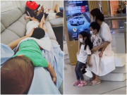 Làm mẹ - Cảnh bỉm sữa 3 con nheo nhóc của ngọc nữ Tăng Thanh Hà dù chồng đại gia ngồi ngay cạnh