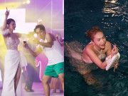 Giải trí - Dàn sao Vbiz "quẩy" trong đám cưới Minh Hằng: Đông Nhi, Khả Như, Diệu Nhi tơi tả vì ngã xuống hồ bơi