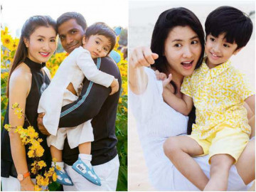 Con trai lai Ấn Độ của Nguyệt Ánh càng lớn càng trắng nõn giống mẹ, mặt đẹp như tài tử