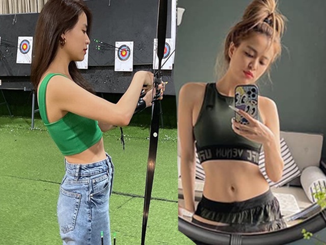 Hoàng Thùy Linh đi bắn cung vắng bóng Gil Lê, khoe eo con kiến nhưng fan nhắc cân nặng