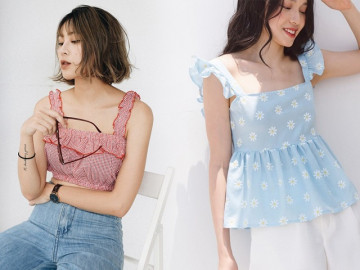 Áo hai dây che vai thô cho ngày nắng nóng