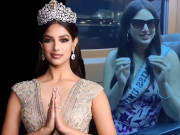 Thời trang - Miss Universe 2021 về Việt Nam, mặt mộc xinh đẹp nhưng diện đầm tố bụng tròn xoe