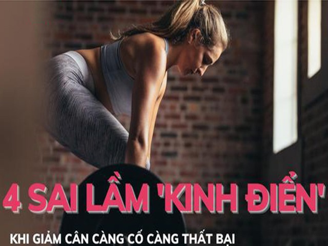 4 sai lầm kinh điển khi giảm cân càng cố càng thất bại