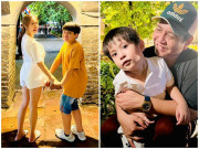 Làm mẹ - Thanh Thúy Đức Thịnh đưa 2 con ra Hà Nội chơi, nhóc tỳ nổi bần bật vì quá đáng yêu