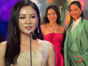 Làm đẹp - Thua chiều cao, Văn Mai Hương bị chú ý vì gương mặt bóng dầu, lỗi makeup hay do ánh sáng?