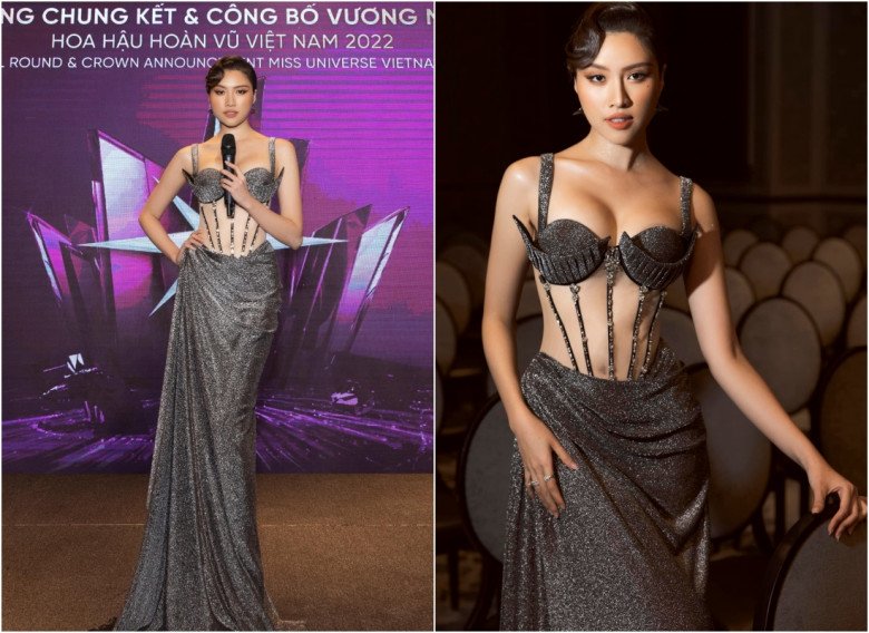 Cầm trịch Chung kết Miss Universe Vietnam, MC chân dài xúng xính váy áo: Bộ nào cũng amp;#34;chặt chémamp;#34; dàn thí sinh - 8