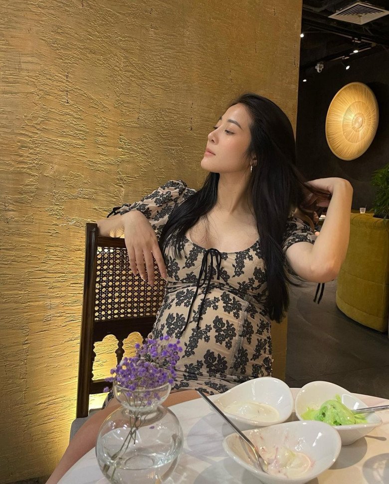Mang bầu 5 tháng tăng 10kg, Karen Nguyễn vẫn đẹp xuất sắc, vòng 1 ngồn ngộn - 4