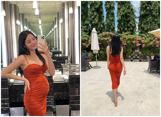 Mang bầu 5 tháng tăng 10kg, Karen Nguyễn vẫn đẹp xuất sắc, vòng 1 ngồn ngộn - 8