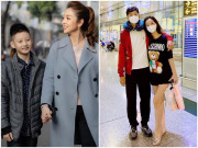 Làm mẹ - Con trai Jennifer Phạm và Quang Dũng về nước sau 2 năm ở nước ngoài, cao hơn mẹ Hoa hậu 1 cái đầu