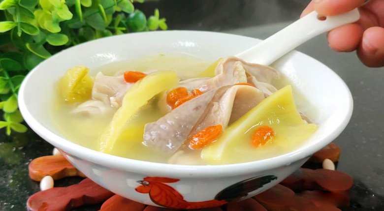 Chán luộc, dạ dày đem nấu canh dưa cải kiểu này được món dễ ăn ngày hè - 11