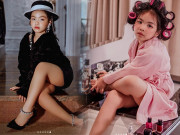 Thời trang - Con gái cành vàng lá ngọc của đại gia Minh Nhựa 6 tuổi đi cao gót sành điệu, chuyên nghiệp như mẫu nhí