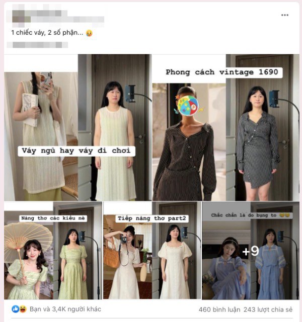 Một chiếc váy, hai số phận: Cô gái chứng minh mua hàng online mà không hợp dáng thì cũng hỏng - 1