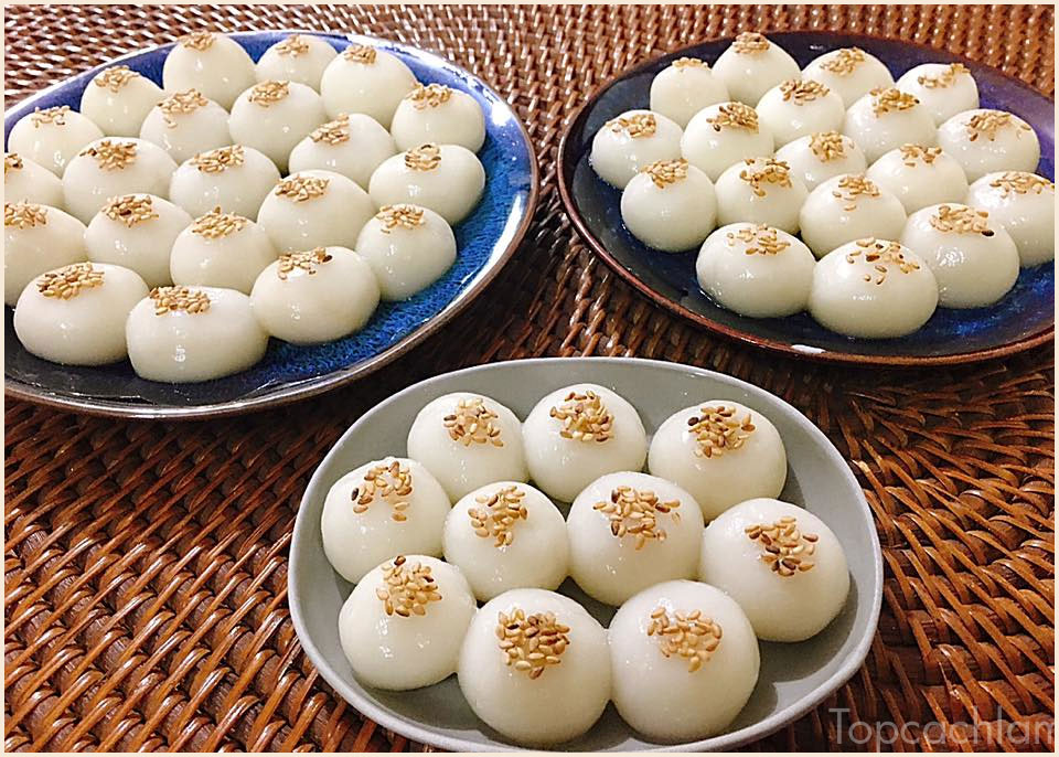 3 ways to make floating cakes with glutinous rice flour at home for the Han Thuc New Year - 6