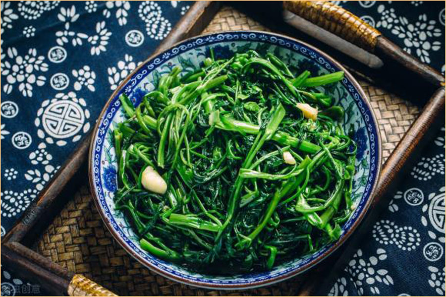 2 ways to make stir-fried water spinach with garlic delicious, crispy green, not black - 14