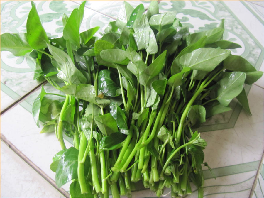 2 ways to make fried spinach with garlic delicious, crispy green, not black - 12