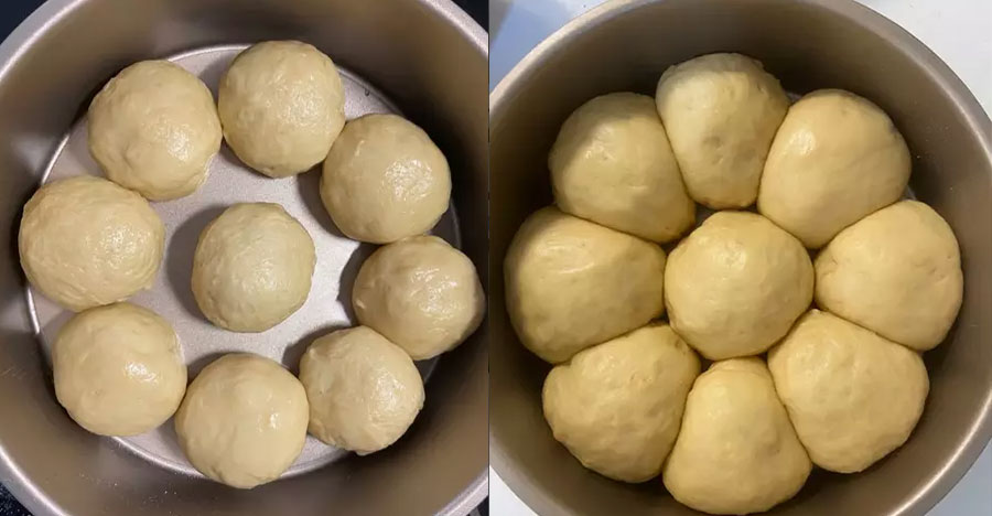 How to make undefeated delicious chrysanthemum bread with a rice cooker, an oil-free fryer - 12