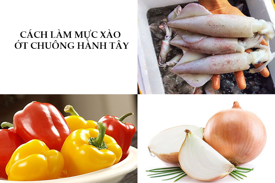 Cách làm mực xào ớt chuông hành tây, cần tây ngon xuất sắc - 7