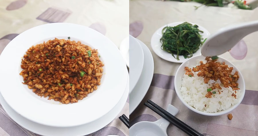 How to make spicy, delicious shrimp paste with meat and rice is extremely wasteful - 9