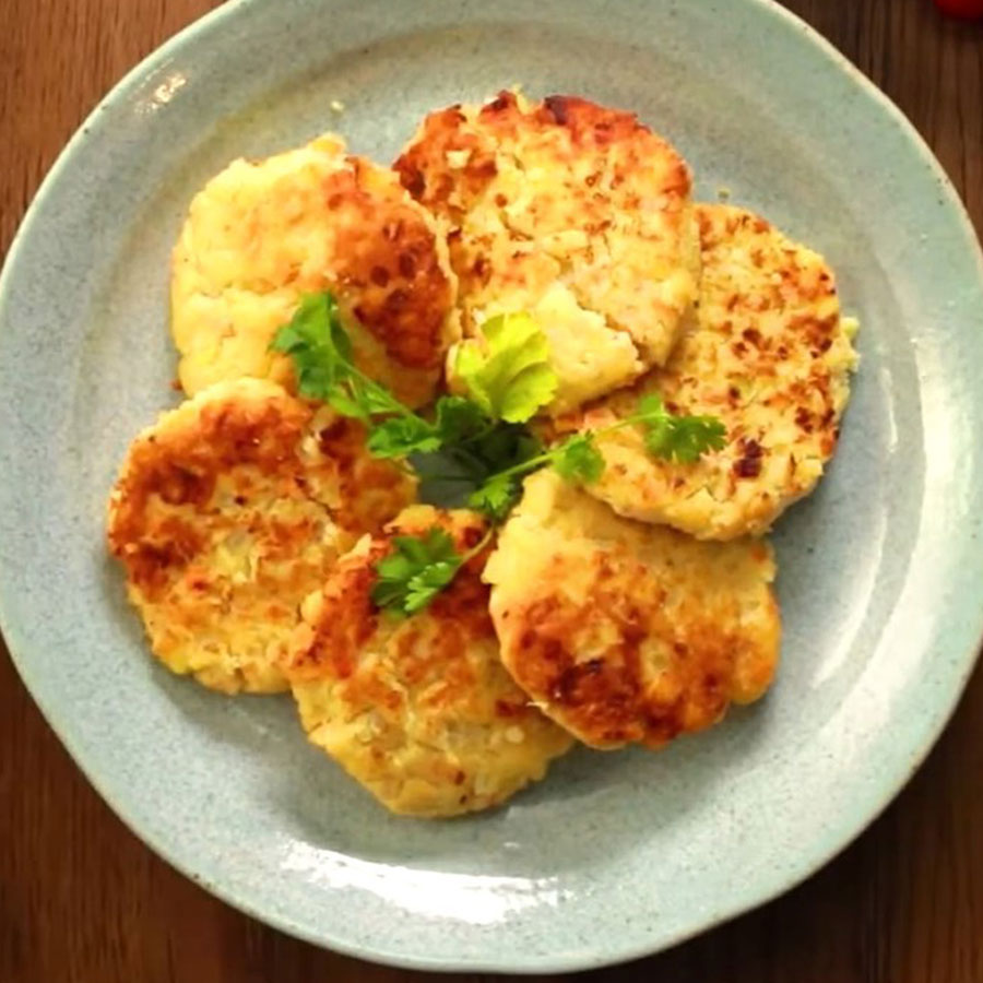 How to make delicious chicken and potato cakes with an oil-free fryer - 23