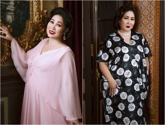Ngoại hình đẫy đà của Hồng Vân khi trung tuổi.
