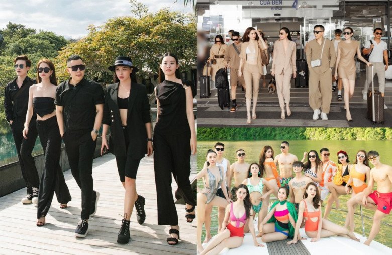 Các thành viên trong hội bạn thân Ngọc Trinh đều có phong cách sang chảnh, đi du lịch cũng phải mặc đồng điệu.