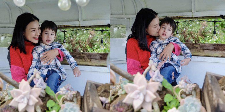 Từ khi làm mẹ, Hoàng Oanh cảm thấy mình trưởng thành hơn.