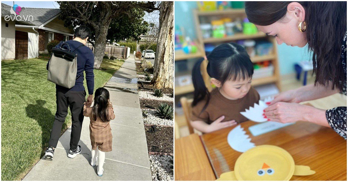 View - Sau chuyến "du học” 1 tháng ngắn ngủi ở Mỹ, Suchin được vợ chồng Cường Đôla đưa đi học mẫu giáo ở Việt Nam